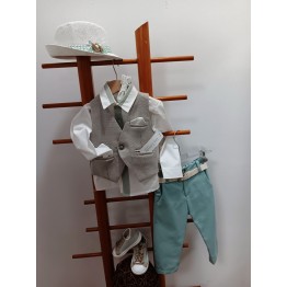 Guy Laroshe Σετ βάπτισης Μπεζ-Φυστικί